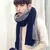 Patchwork Scarves Winter Women Men Fashion Thickened Soft Shawl Keep Warm Soft Wear Tassel Scarf Long Comfort Neck Care Y95