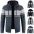 Autumn and Winter Men's Sweater Fleece Thick Warm Hooded Coat Fashion Y2k Zip Up Sports Jacket Comfortable Hombre Clothing en internet