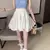 White Women's Cake Skirt High Waist Thin European Retro Style Pengpeng A-line Skirts Sweet Lovely Spring Summer Wholesale F97 - tienda en línea