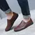 Slip On Loafers Man Handmade Sewing Summer Leather Shoes 2024 Breathable Men's Casual Soft Office Dress Moccasins - MenPer Store