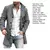 Long Overcoat Popular Warm Pockets Trench Coat Temperament Men Jacket - tienda en línea