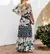 2024 Summer Women Print Boho Dress Fashion Sexy Slash Neck Maxi Dresses For Femme Casual Elegant Party Vestidos Robe New Female - MenPer Store