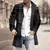 Long Overcoat Popular Warm Pockets Trench Coat Temperament Men Jacket - comprar en línea