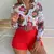 Summer Print Blouse And Two Piece Sets Women 2024 Fashion Long Sleeve Floral Shirt Tops Short Pants Female Elegant Y2K 2Pcs Suit - comprar en línea