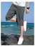 Imagen de Ice Silk Cropped Pants Men's Summer Thin Section Casual Quick-drying Trend Loose Zipper Pocket Sports Large Size Men's Shorts