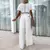 Short Sleeve Jumpsuit Formal Occasion Jumpsuit Elegant Women's Wide Leg Jumpsuit with Belted Waist Pleated Collar for Formal - tienda en línea