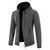 Men's Fashion Sweater Jacket 2023 New Solid Color Hooded Cardigan Man Knitted Slim Fit Thickened Warm Casual Fleece Cold