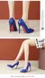 35-45 fruit color 12cm high heels, ultra-fine heels for women's shoes, shallow mouthed pointed patent leather single shoes - comprar en línea