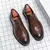 British Style Leather Shoes Men Formal Leather Brown Business Shoes Male Fashion Mens Dress Shoes Men Loafers - MenPer Store