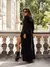 2023 Women's New Autumn/Winter Fashion Simple Solid Elegant V-neck Long Sleeve Lace up Long Dress Women - MenPer Store