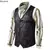 New 2024 Men's Vest V-neck Suede Single Breasted Vest Jacket Man Casual Business Party Waistcoat Fashion Solid Slim Vest for Men - comprar en línea