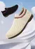 Ladies Knitting slip on flats shoes stripes Women's loafers ultra light jogging shoes woman slides comfortable knitted moccasin - tienda en línea