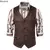 New 2024 Men's Vest V-neck Suede Single Breasted Vest Jacket Man Casual Business Party Waistcoat Fashion Solid Slim Vest for Men - comprar en línea