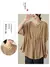 2024 Summer Women's Cotton Linen Pleated Casual Shirt Tops Fashion Batwing Sleeve Loose Temperament Blouse Ladies Solid T-shirts en internet