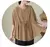 2024 Summer Women's Cotton Linen Pleated Casual Shirt Tops Fashion Batwing Sleeve Loose Temperament Blouse Ladies Solid T-shirts - tienda en línea