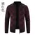 Men's Knitted Jacket Sweater Cardigan New Plaid Baseball Collar Jumper Slim Fit Thickened Warm Casual Cold Coat Winter Clothing - MenPer Store