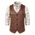 New 2024 Men's Vest V-neck Suede Single Breasted Vest Jacket Man Casual Business Party Waistcoat Fashion Solid Slim Vest for Men - comprar en línea