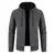 Imagen de Men's Fashion Sweater Jacket 2023 New Solid Color Hooded Cardigan Man Knitted Slim Fit Thickened Warm Casual Fleece Cold