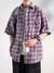 2024 Men Summer Fashion Streetwear Casual Plaid Shirt Men's Short Sleeve Loose Shirts Male New Oversized Pocket Blouses D393