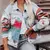 Vintage Jacket Women Spring Loose Denim Woolen Jackets Retro Ethnic Y2k Long Sleeve Coat Shirt Streetwear Biker Goth Coat