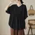 2024 Summer Women's Cotton Linen Pleated Casual Shirt Tops Fashion Batwing Sleeve Loose Temperament Blouse Ladies Solid T-shirts en internet