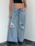 Jean Wide leg con roturas Indiana - EMBRUJO