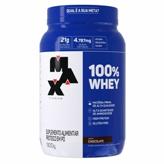 100% Whey Pote 900G - Max Titanium - loja online