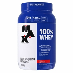 100% Whey Pote 900G - Max Titanium na internet