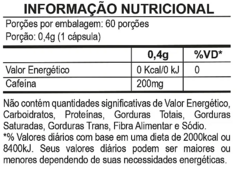 Cafeína 400mg 60 Cápsulas - Evolue - comprar online