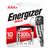 Energizer Pilas MAX AAA 4U