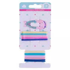 Kit de acessórios para cabelo feminino Pimpolho