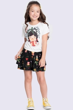 Conjunto Infantil Menina com Estampa Bonecas - comprar online