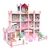 Casa De Juguete Rosa Castillo Princesa Villa con Accesorios y Muebles para Niñas - comprar online