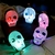 Lámpara LED de Calavera Halloween Decoración Festiva 9cm