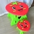 Set de Escritorio y Asiento Goma Eva Frutilla Para Niños - Montenegro Shop