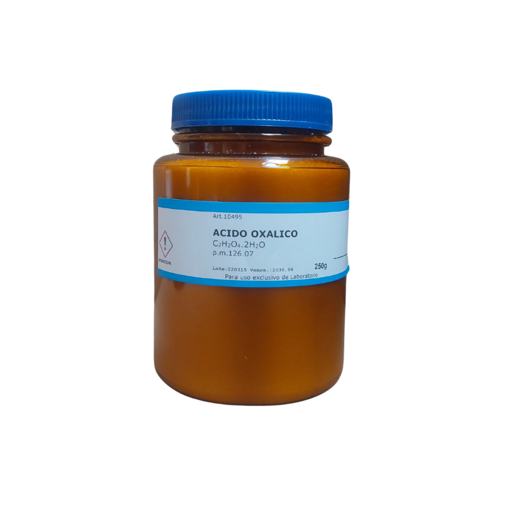 Acido oxalico 250Gr - Comprar en Quimica mercurio Ltda