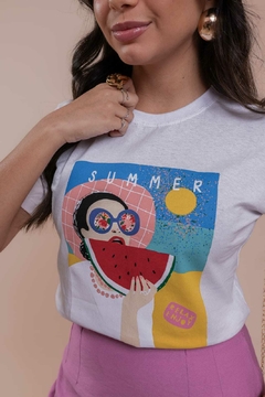 T-SHIRT - SUMMER -BRANCO - comprar online