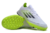 Chuteira Society Adidas F50 Elite - Branco com detalhes Verde Fluorescente e Preto - comprar online