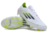 Chuteira Adidas F50 Elite - Branco com detalhes Verde Fluorescente/Preto - comprar online