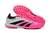 Chuteira Society Adidas Predator Falcon Rosa Fluorescente com detalhes Preto