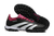 Chuteira Society Adidas Predator Falcon Preto Fluorescente com detalhes Roxo