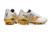 Chuteira Mizuno Morelia Branco com detalhe Amarelo Edição Lobo/Leão - Alfa Esporte