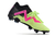 Chuteira Puma Future Ultimate Series Neymar Jrs Double Two Teatral Verde Fluorescente e Rosa