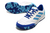 Chuteira Futsal Adidas Competition Couro - Branco com detalhe Azul