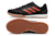 Chuteira Futsal Adidas Competition Couro - Preto com detalhe Vermelho e Dourado