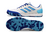 Chuteira Futsal Adidas Competition Couro - Branco com detalhe Azul