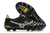 Chuteira Mizuno Morelia Neo III Preto com detalhe Dourado