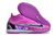 Chuteira Futsal Nike Phantom GX Elite Roxo com detalhes