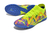 Chuteira Society Puma Future Essence Series Verde Fluorescente com detalhe Azul - Alfa Esporte