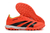 Chuteira Society Adidas Predator Falcon Laranja Fluorescente com detalhes Preto